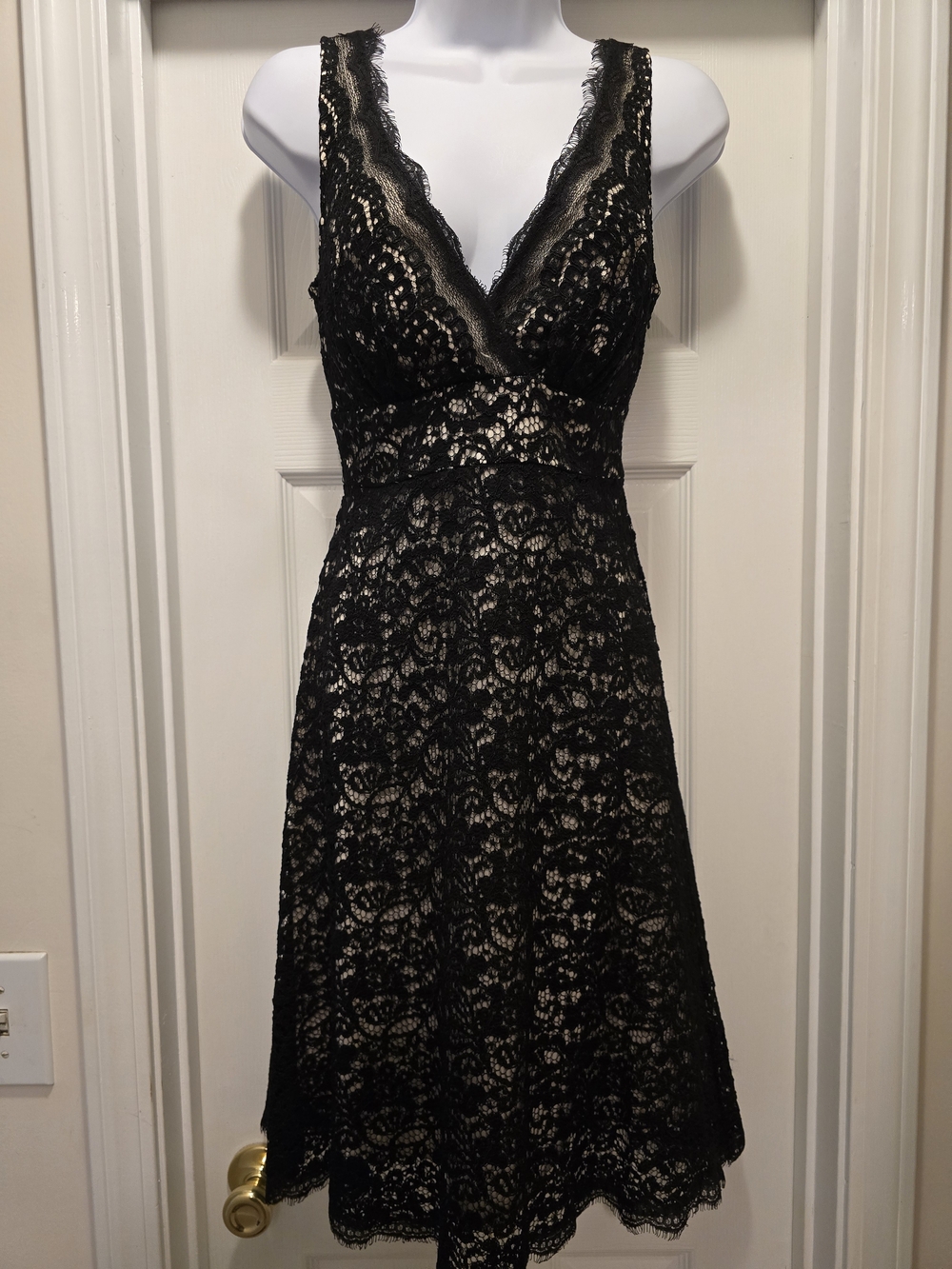 White House Black Market Black Lace Dress